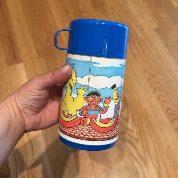 Other - Vintage Muppets Sesame Street Complete Plastic Thermos by Aladdin